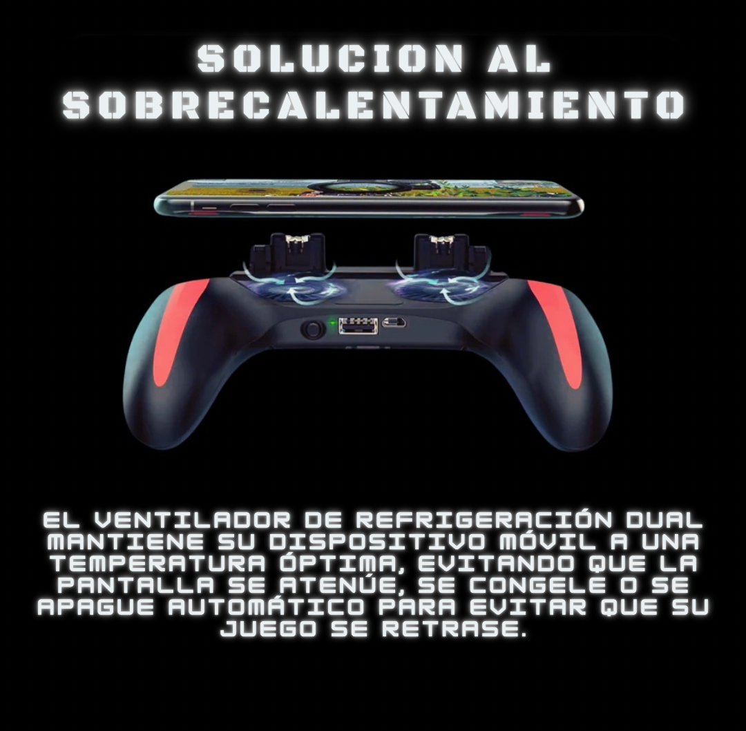 Mando para Movil con Ventiladores y gatillos Pro