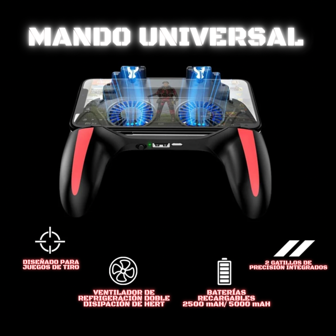 Mando para Movil con Ventiladores y gatillos Pro